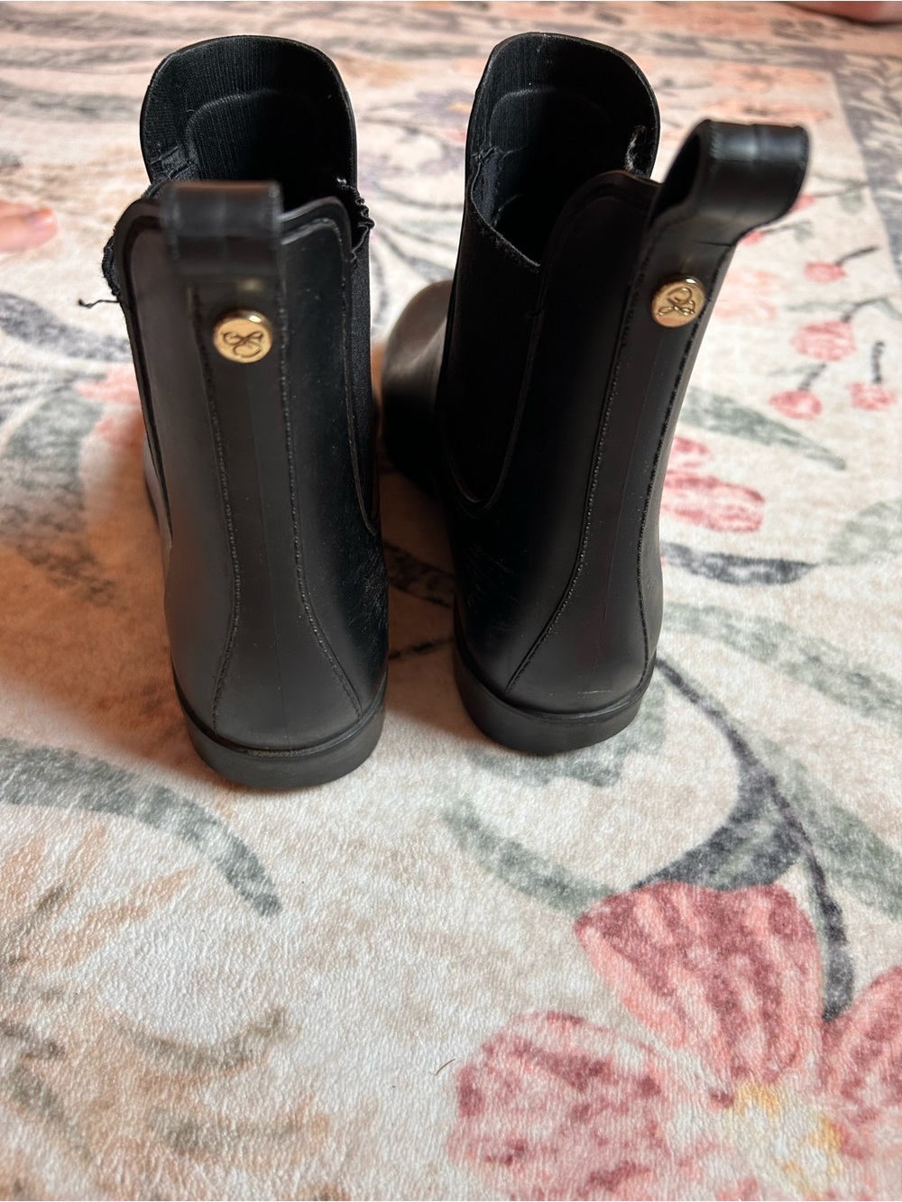 Sam Edelman Matte Black Tinsley Ankle Rain Booties - Picture 6 of 6